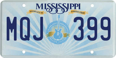 MS license plate MQJ399