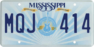 MS license plate MQJ414
