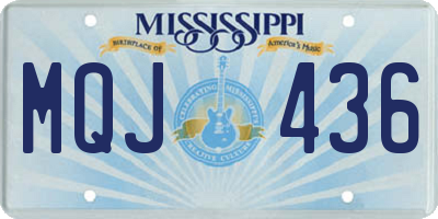 MS license plate MQJ436