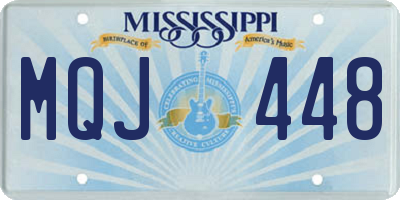 MS license plate MQJ448