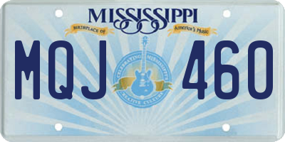 MS license plate MQJ460