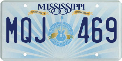 MS license plate MQJ469