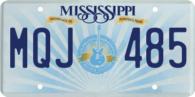MS license plate MQJ485