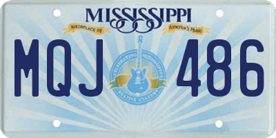 MS license plate MQJ486