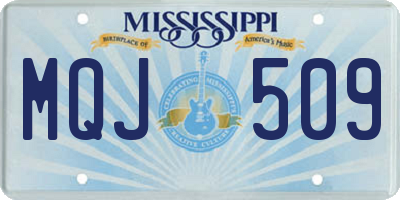 MS license plate MQJ509