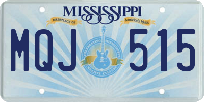 MS license plate MQJ515