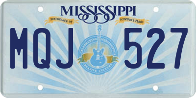 MS license plate MQJ527