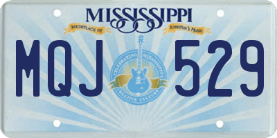 MS license plate MQJ529