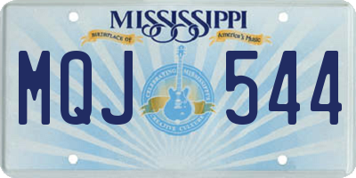 MS license plate MQJ544