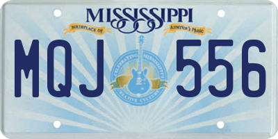 MS license plate MQJ556