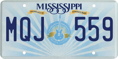 MS license plate MQJ559