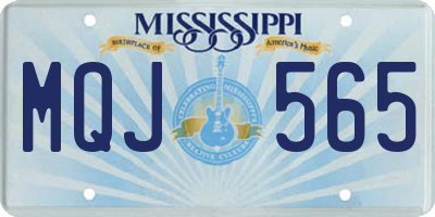 MS license plate MQJ565