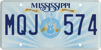 MS license plate MQJ574