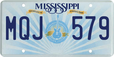 MS license plate MQJ579