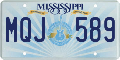 MS license plate MQJ589
