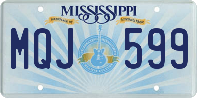 MS license plate MQJ599