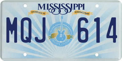 MS license plate MQJ614