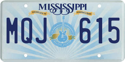 MS license plate MQJ615
