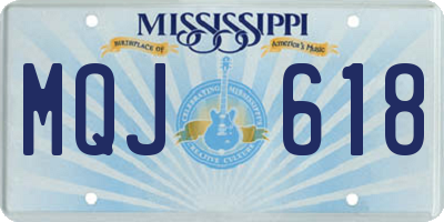 MS license plate MQJ618