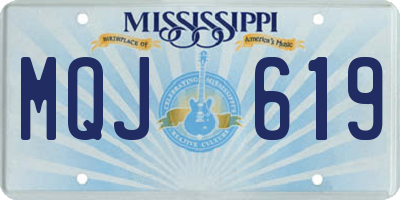 MS license plate MQJ619