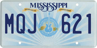 MS license plate MQJ621