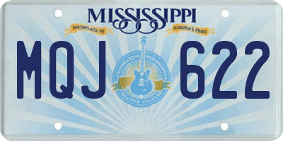 MS license plate MQJ622