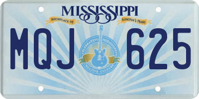 MS license plate MQJ625