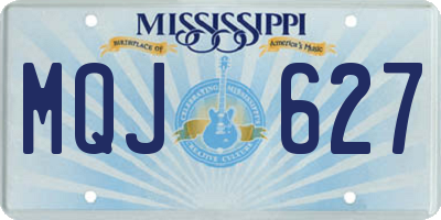 MS license plate MQJ627