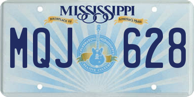 MS license plate MQJ628