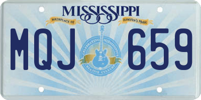 MS license plate MQJ659