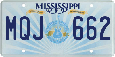 MS license plate MQJ662