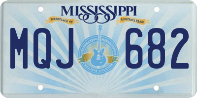 MS license plate MQJ682
