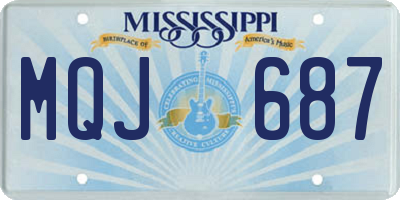 MS license plate MQJ687