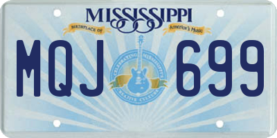 MS license plate MQJ699