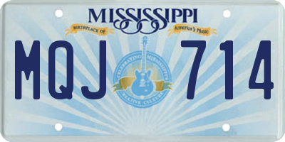 MS license plate MQJ714