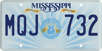 MS license plate MQJ732