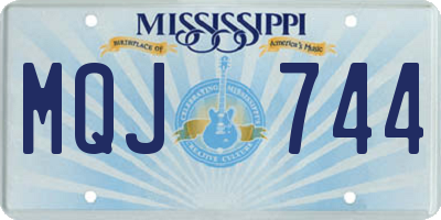 MS license plate MQJ744