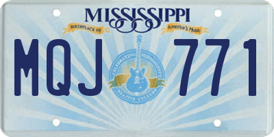MS license plate MQJ771