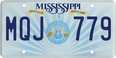 MS license plate MQJ779
