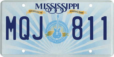 MS license plate MQJ811