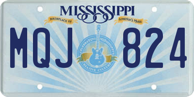 MS license plate MQJ824
