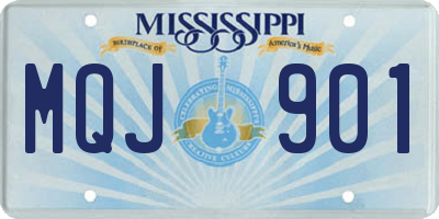 MS license plate MQJ901