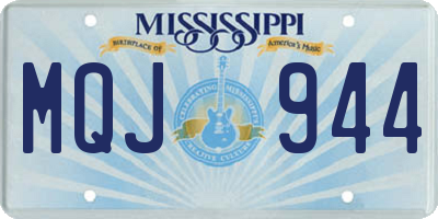 MS license plate MQJ944