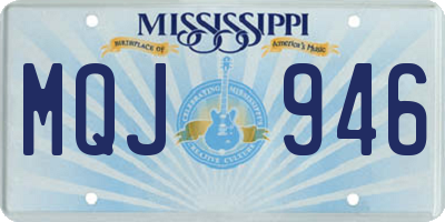 MS license plate MQJ946