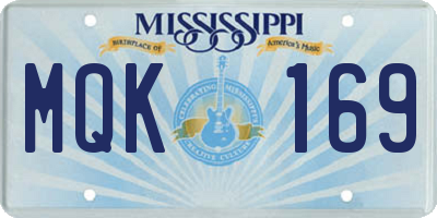 MS license plate MQK169