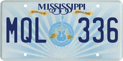 MS license plate MQL336