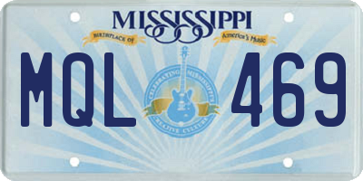 MS license plate MQL469