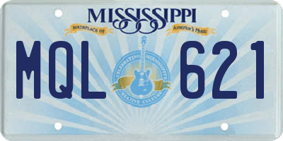 MS license plate MQL621