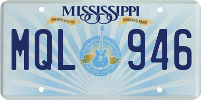 MS license plate MQL946