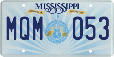 MS license plate MQM053